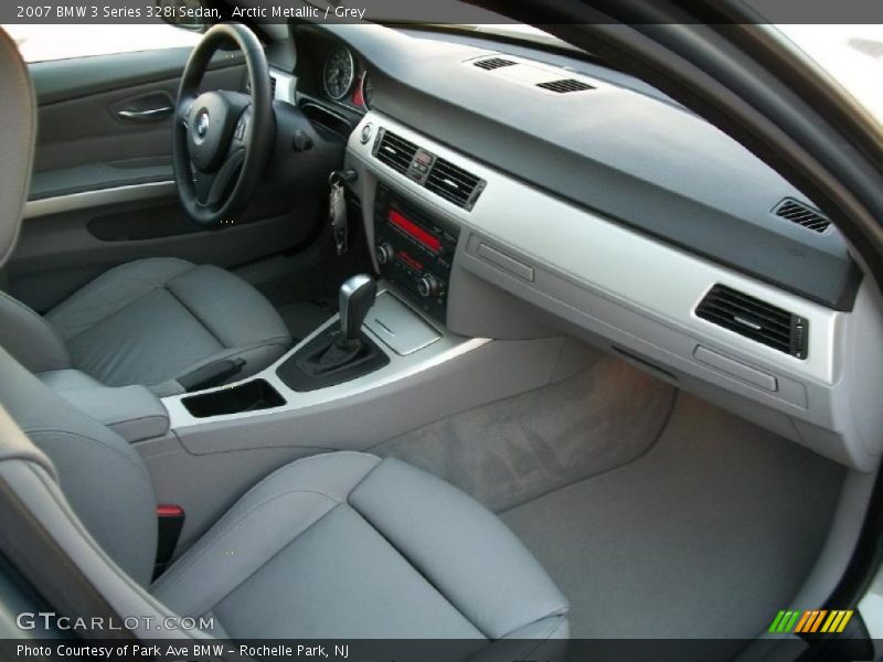 Arctic Metallic / Grey 2007 BMW 3 Series 328i Sedan