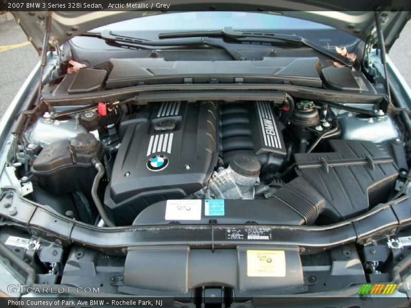 Arctic Metallic / Grey 2007 BMW 3 Series 328i Sedan