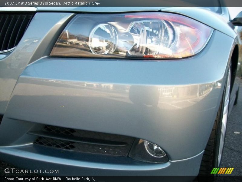 Arctic Metallic / Grey 2007 BMW 3 Series 328i Sedan