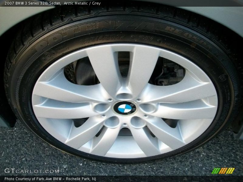 Arctic Metallic / Grey 2007 BMW 3 Series 328i Sedan