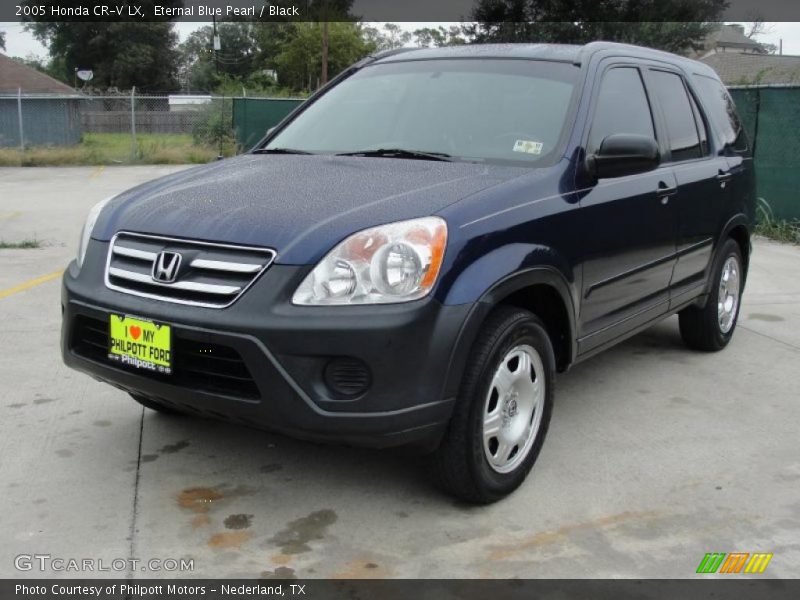 Eternal Blue Pearl / Black 2005 Honda CR-V LX