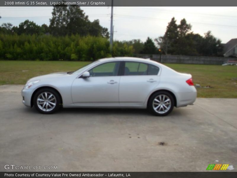 Liquid Platinum Silver / Graphite 2008 Infiniti G 35 Sedan
