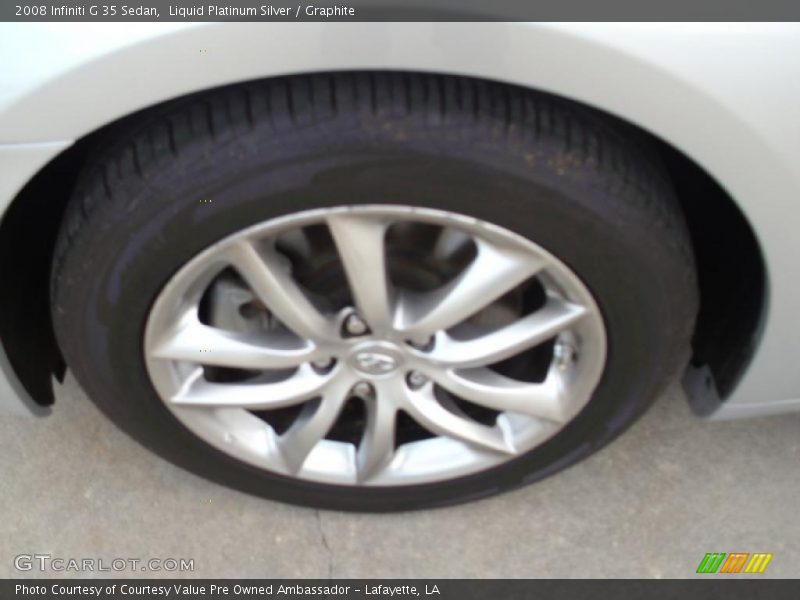 Liquid Platinum Silver / Graphite 2008 Infiniti G 35 Sedan