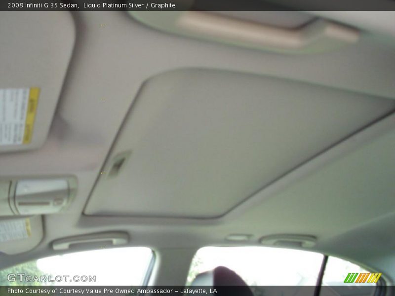 Liquid Platinum Silver / Graphite 2008 Infiniti G 35 Sedan