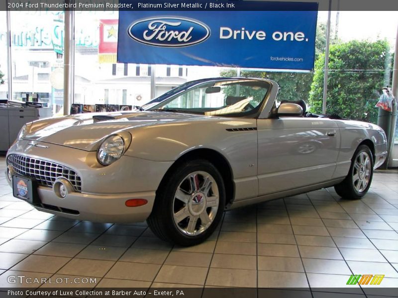 Platinum Silver Metallic / Black Ink 2004 Ford Thunderbird Premium Roadster