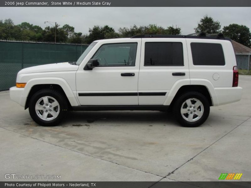 Stone White / Medium Slate Gray 2006 Jeep Commander