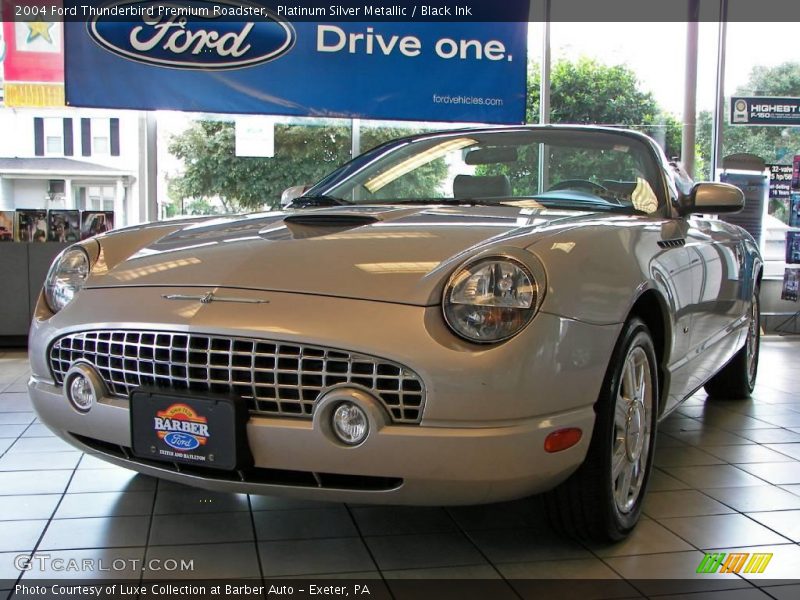 Platinum Silver Metallic / Black Ink 2004 Ford Thunderbird Premium Roadster