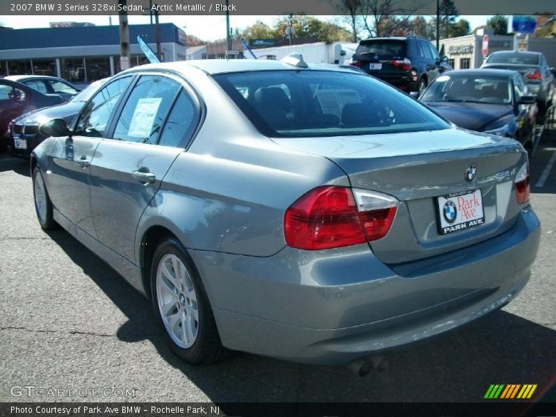 Arctic Metallic / Black 2007 BMW 3 Series 328xi Sedan