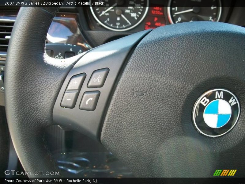 Arctic Metallic / Black 2007 BMW 3 Series 328xi Sedan