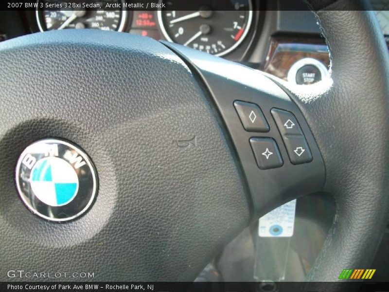 Arctic Metallic / Black 2007 BMW 3 Series 328xi Sedan