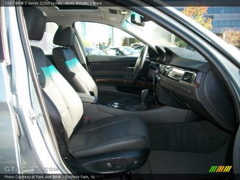 Arctic Metallic / Black 2007 BMW 3 Series 328xi Sedan