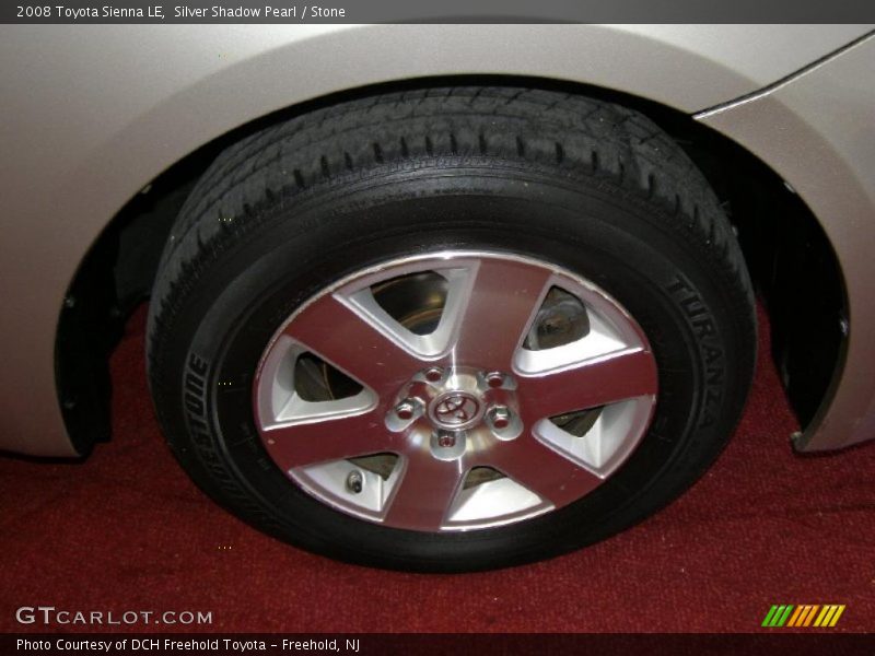 Silver Shadow Pearl / Stone 2008 Toyota Sienna LE