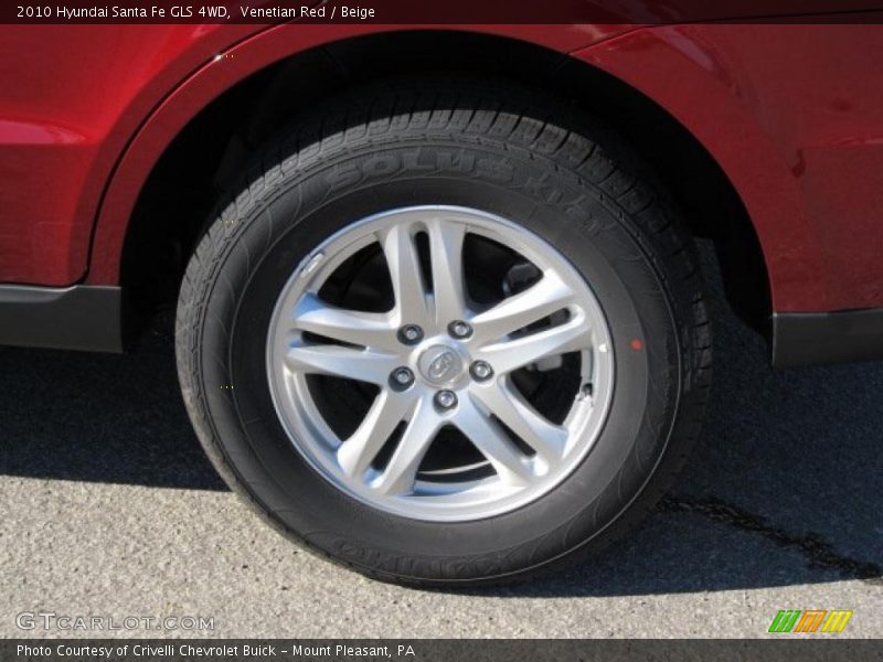 Venetian Red / Beige 2010 Hyundai Santa Fe GLS 4WD