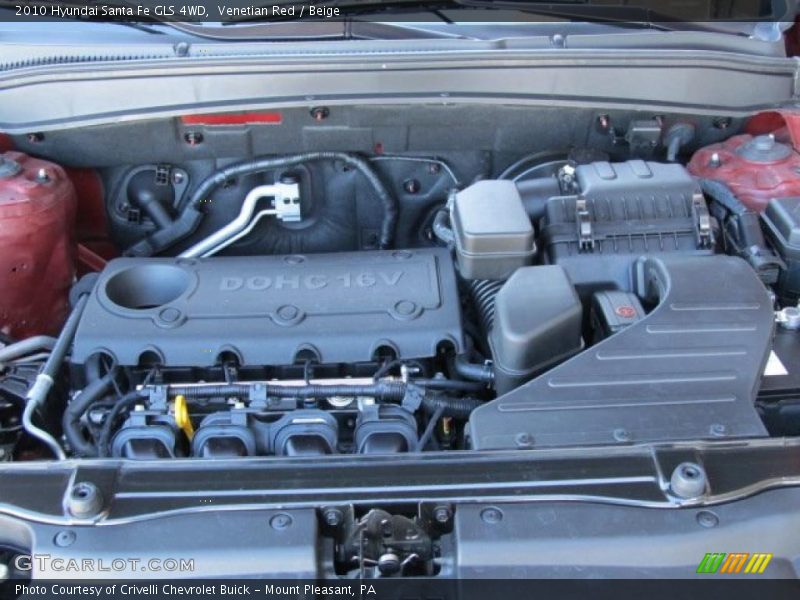 Venetian Red / Beige 2010 Hyundai Santa Fe GLS 4WD
