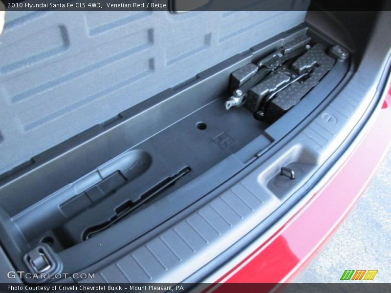 Venetian Red / Beige 2010 Hyundai Santa Fe GLS 4WD