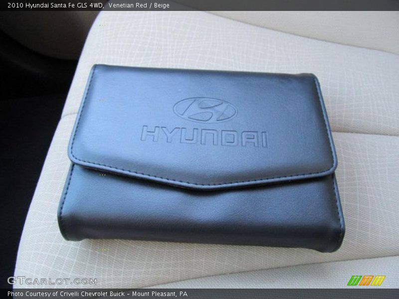 Venetian Red / Beige 2010 Hyundai Santa Fe GLS 4WD