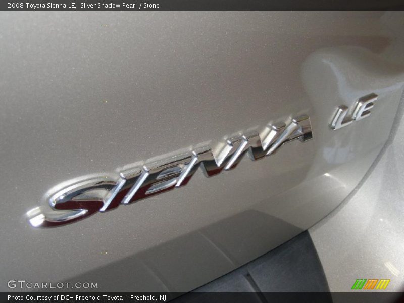 Silver Shadow Pearl / Stone 2008 Toyota Sienna LE