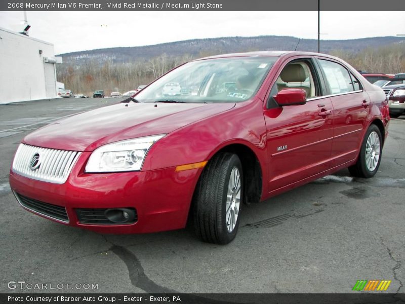 Vivid Red Metallic / Medium Light Stone 2008 Mercury Milan V6 Premier