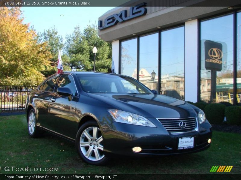 Smoky Granite Mica / Black 2008 Lexus ES 350