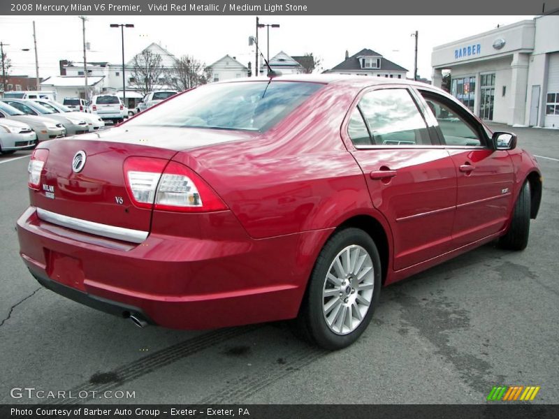 Vivid Red Metallic / Medium Light Stone 2008 Mercury Milan V6 Premier