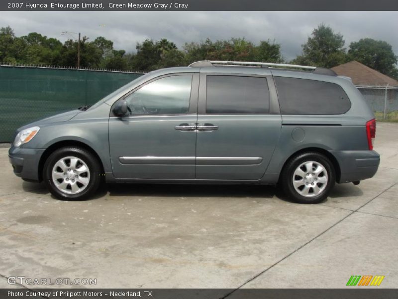 Green Meadow Gray / Gray 2007 Hyundai Entourage Limited