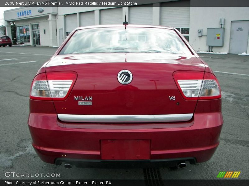 Vivid Red Metallic / Medium Light Stone 2008 Mercury Milan V6 Premier