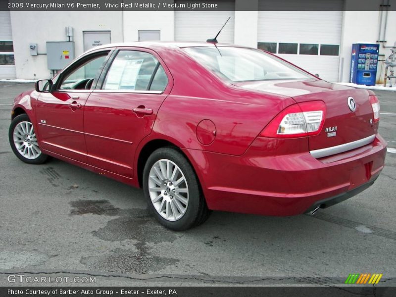 Vivid Red Metallic / Medium Light Stone 2008 Mercury Milan V6 Premier