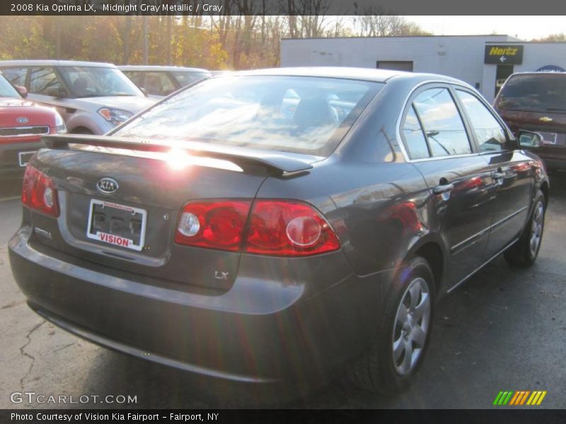 Midnight Gray Metallic / Gray 2008 Kia Optima LX