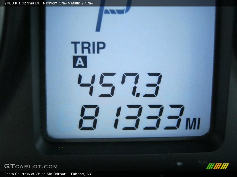Midnight Gray Metallic / Gray 2008 Kia Optima LX