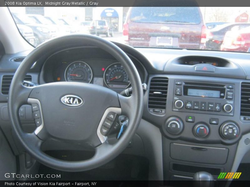 Midnight Gray Metallic / Gray 2008 Kia Optima LX