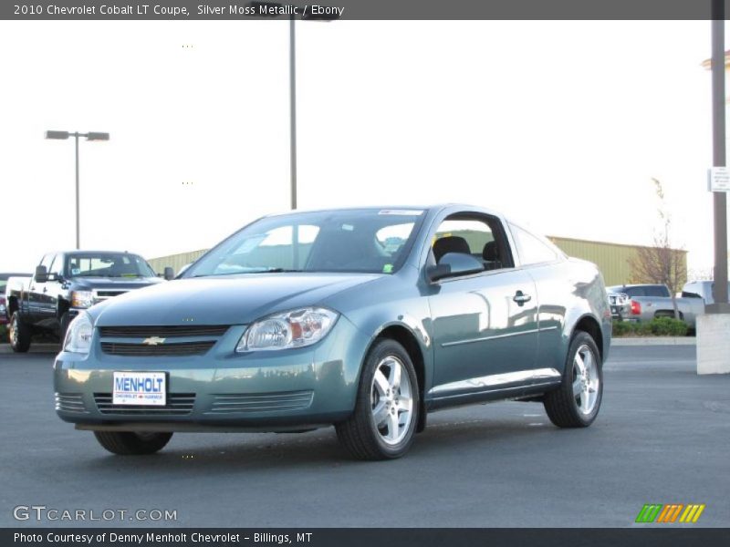 Silver Moss Metallic / Ebony 2010 Chevrolet Cobalt LT Coupe