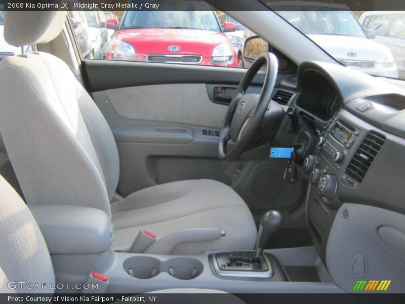 Midnight Gray Metallic / Gray 2008 Kia Optima LX