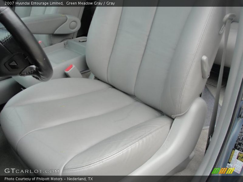 Green Meadow Gray / Gray 2007 Hyundai Entourage Limited