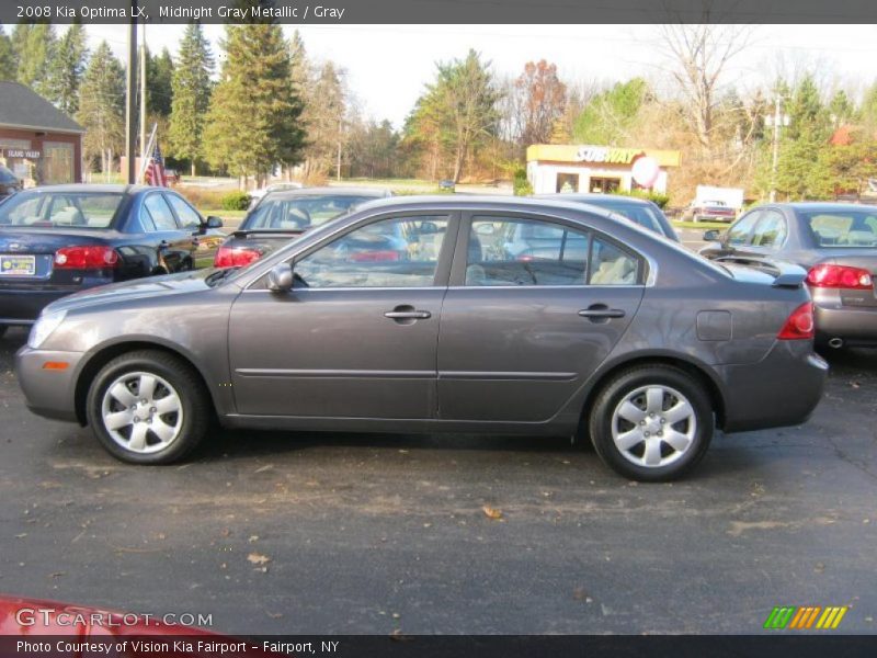 Midnight Gray Metallic / Gray 2008 Kia Optima LX