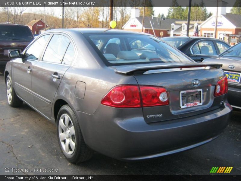 Midnight Gray Metallic / Gray 2008 Kia Optima LX