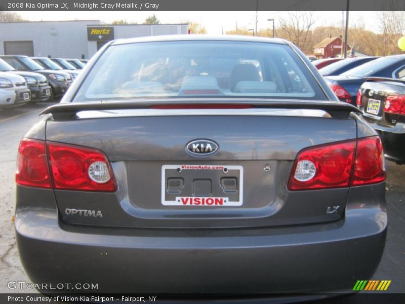 Midnight Gray Metallic / Gray 2008 Kia Optima LX