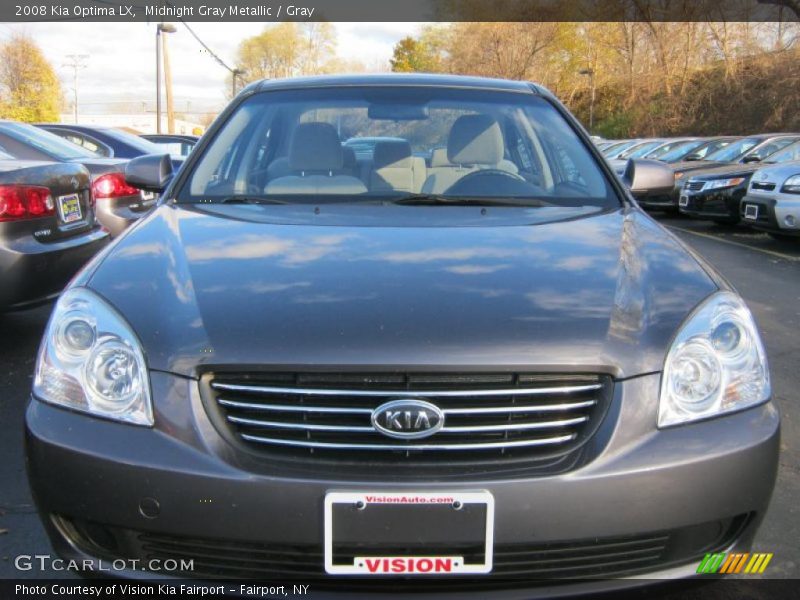 Midnight Gray Metallic / Gray 2008 Kia Optima LX
