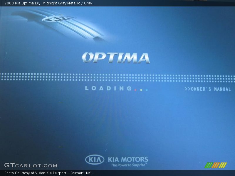 Midnight Gray Metallic / Gray 2008 Kia Optima LX