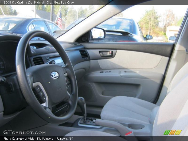 Midnight Gray Metallic / Gray 2008 Kia Optima LX