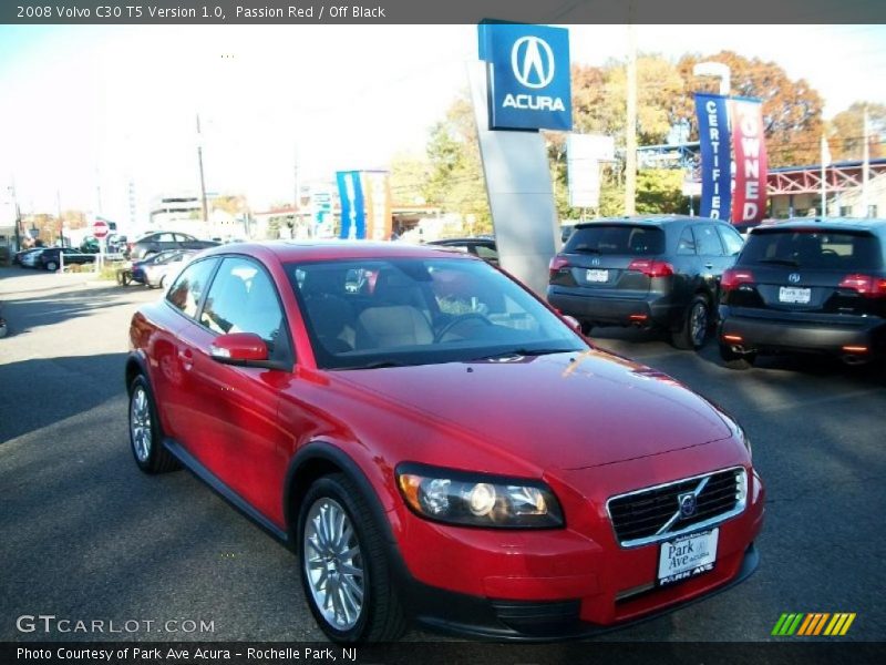 Passion Red / Off Black 2008 Volvo C30 T5 Version 1.0