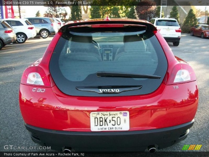 Passion Red / Off Black 2008 Volvo C30 T5 Version 1.0