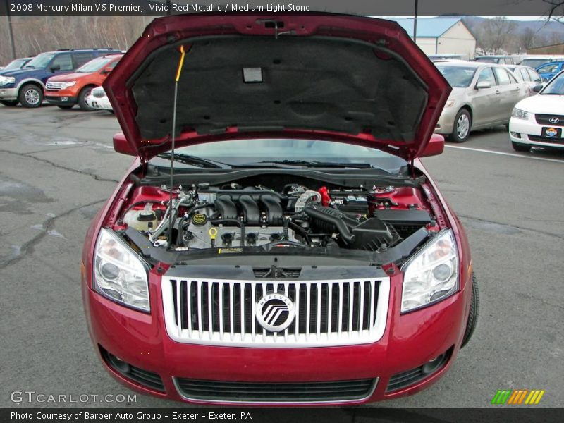 Vivid Red Metallic / Medium Light Stone 2008 Mercury Milan V6 Premier