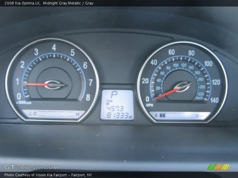 Midnight Gray Metallic / Gray 2008 Kia Optima LX