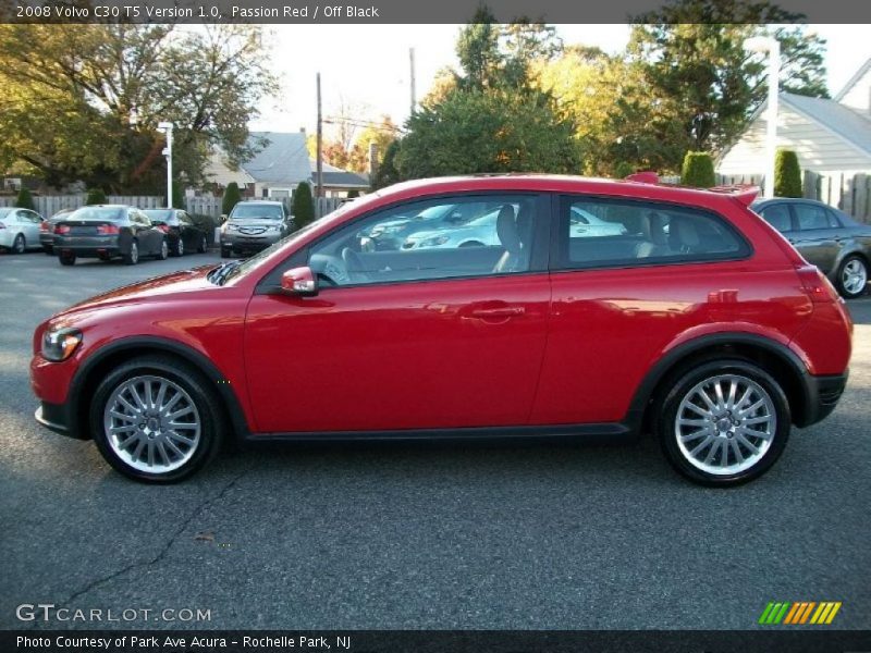 Passion Red / Off Black 2008 Volvo C30 T5 Version 1.0