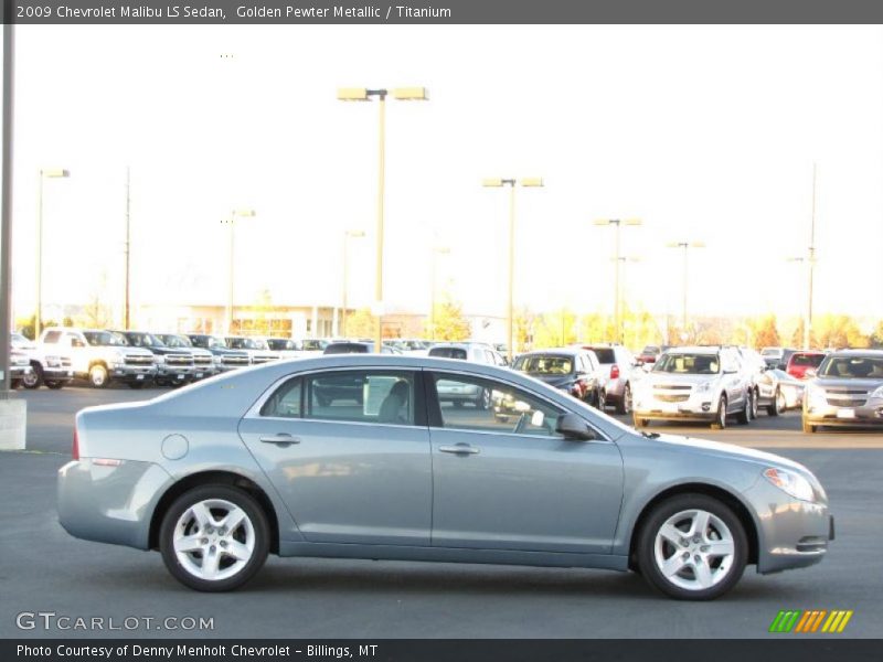 Golden Pewter Metallic / Titanium 2009 Chevrolet Malibu LS Sedan