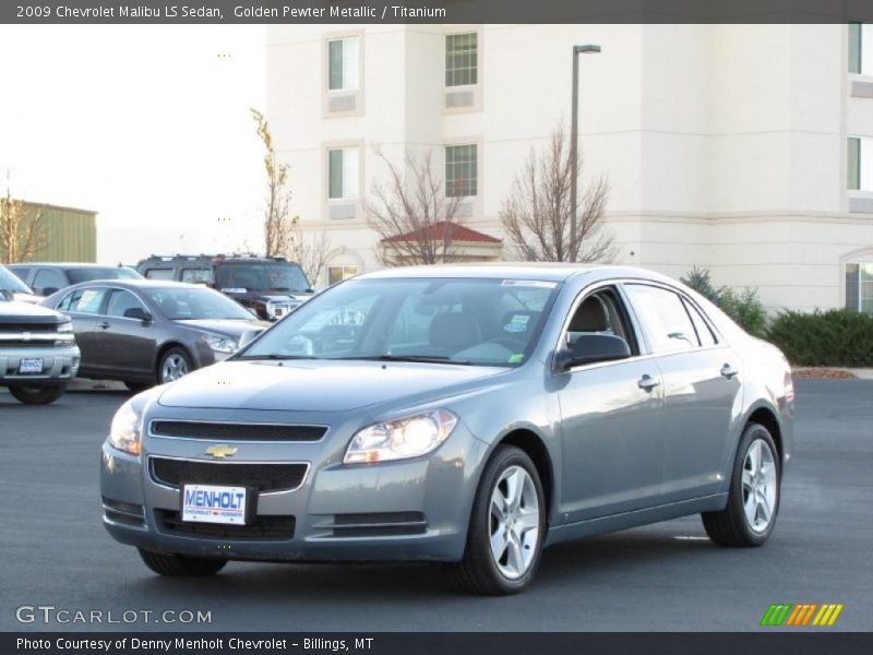 Golden Pewter Metallic / Titanium 2009 Chevrolet Malibu LS Sedan