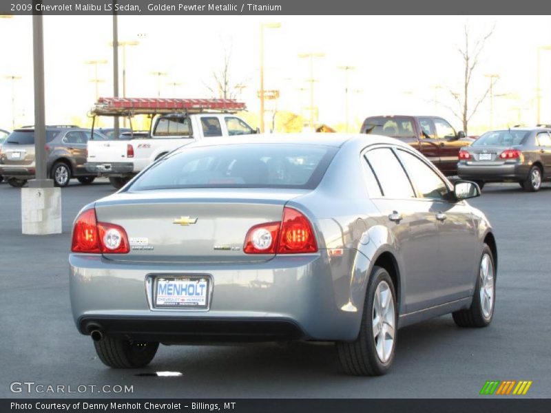 Golden Pewter Metallic / Titanium 2009 Chevrolet Malibu LS Sedan