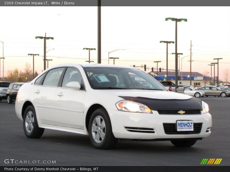 White / Ebony 2009 Chevrolet Impala LT