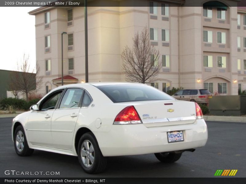White / Ebony 2009 Chevrolet Impala LT