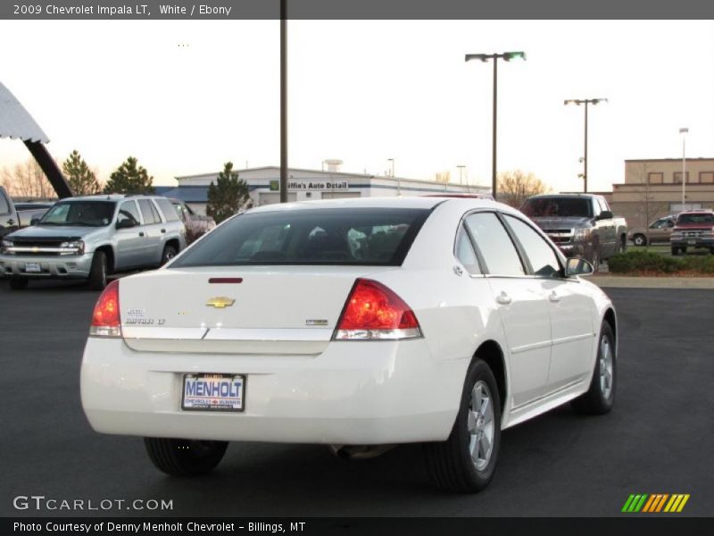 White / Ebony 2009 Chevrolet Impala LT